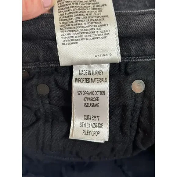 AGOLDE Riley High Rise Straight Crop Jeans Size 28 - Picture 5 of 5